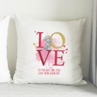 Personalised Me to You Bear LOVE Cushion Extra Image 2 Preview